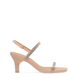 Miranda Sandal - Sand Rhinestone 3 Stiletto