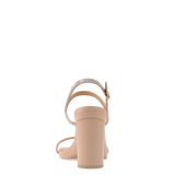 Miranda Sandal - Sand Rhinestone 4 Block