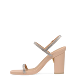 Miranda Sandal - Sand Rhinestone 4 Block