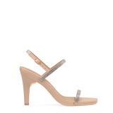 Miranda Sandal - Sand Rhinestone 4 Stiletto
