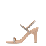 Miranda Sandal - Sand Rhinestone 4 Stiletto
