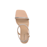 Miranda Sandal - Sand Rhinestone 4 Stiletto