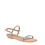 Miranda Sandal - Sand Rhinestone 4 Stiletto