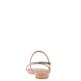 Miranda Sandal - Sand Rhinestone Flat