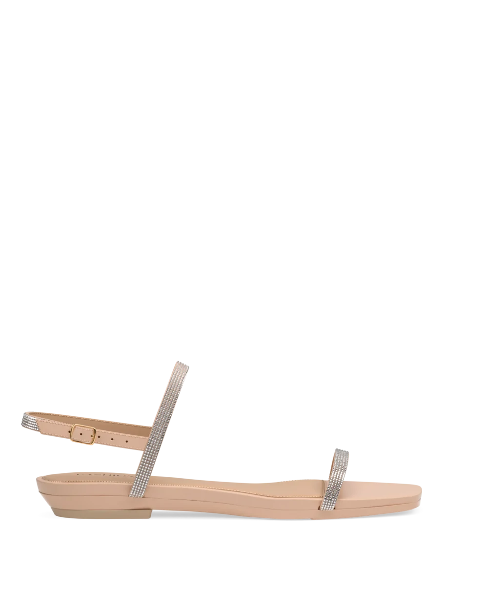 Miranda Sandal - Sand Rhinestone Flat