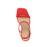Miranda Sandal - Cherry Red Leather 4 Stiletto