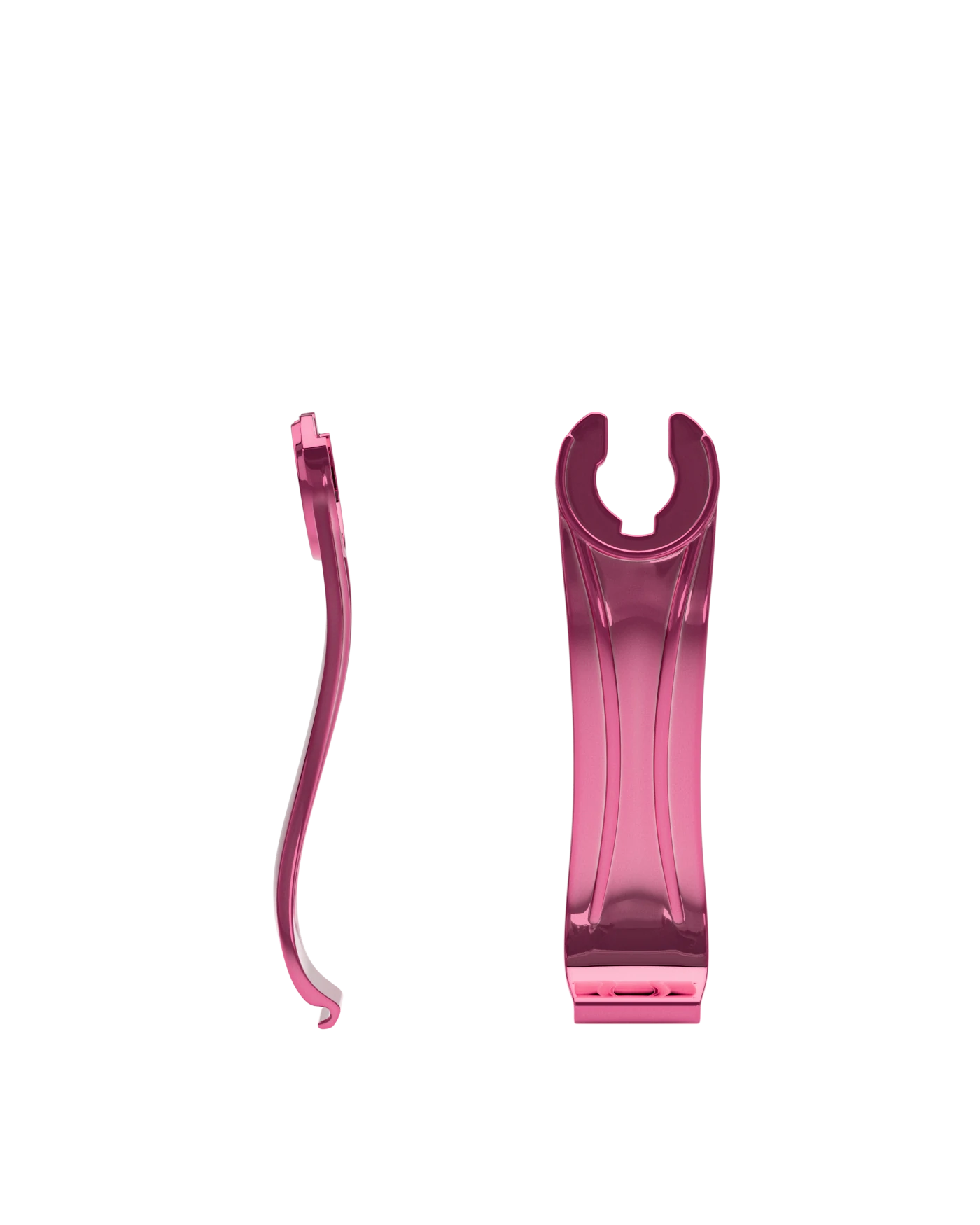 Stelo - Orchid Metallic, product view. Pashion convertible heels go from heel to flat and are customizable with interchangeable heel kits.