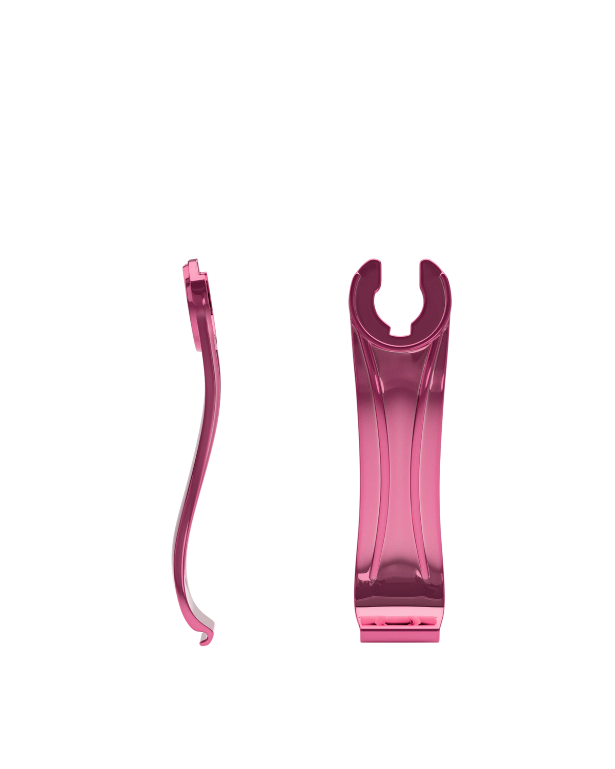 Stelo - Orchid Metallic, product view. Pashion convertible heels go from heel to flat and are customizable with interchangeable heel kits.