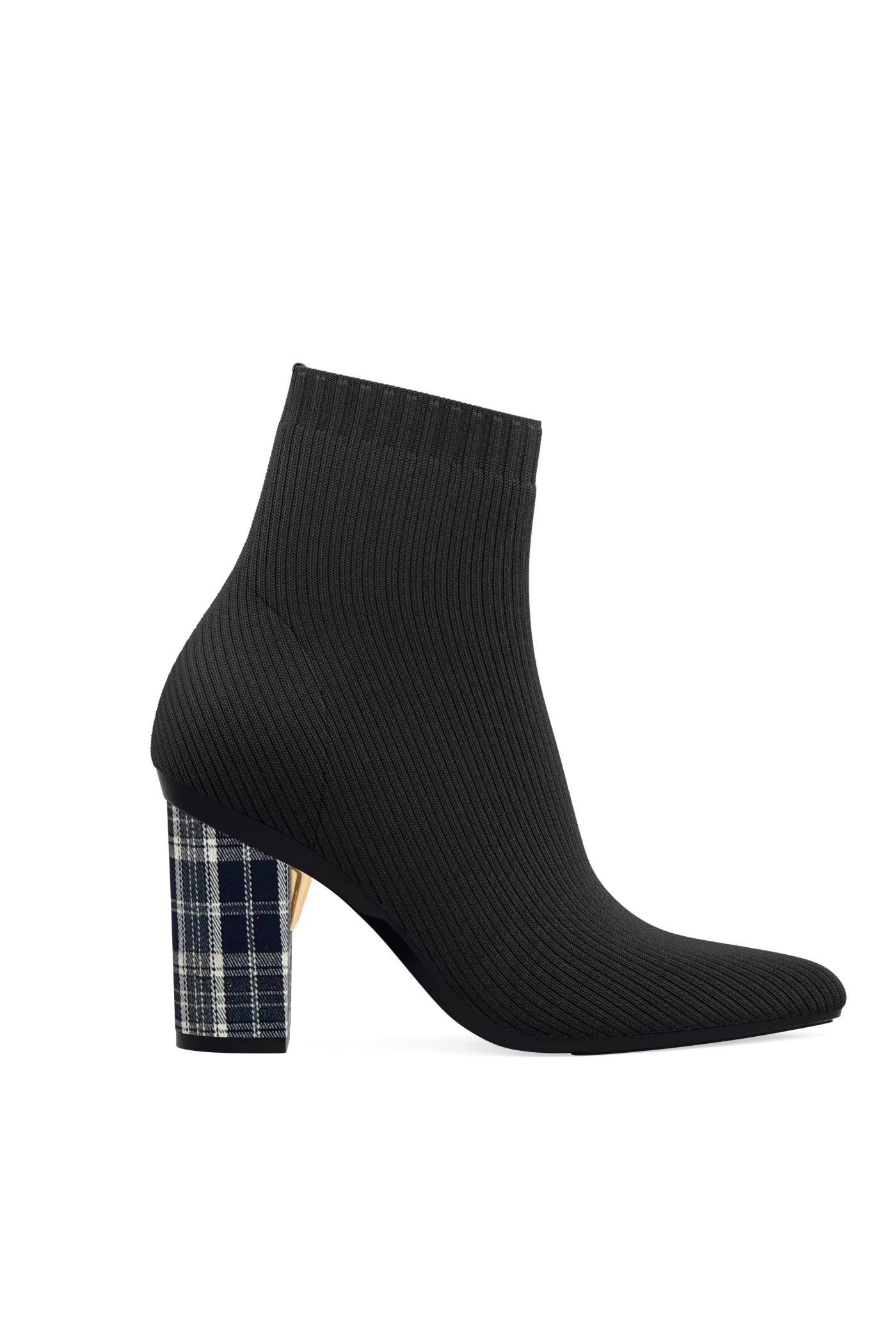 Block Heel Kit 4 Midnight Tartan