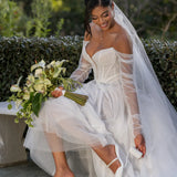 Evelyn Mule - White Satin Pearl 3 Stiletto