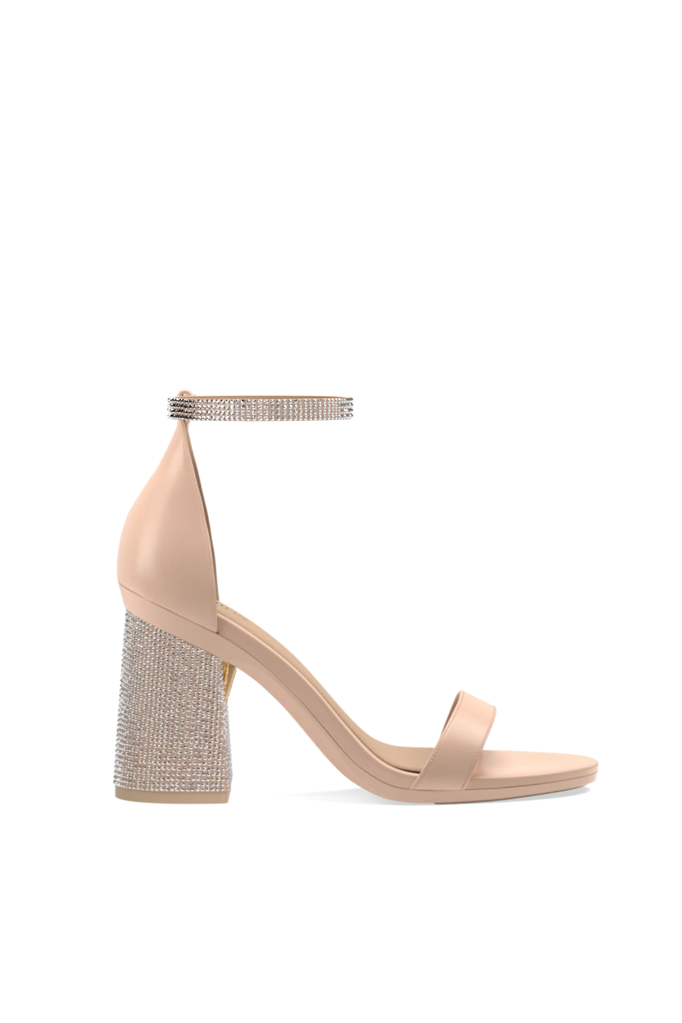 Sand Rhinestone Ankle Strap