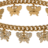 Rhinestone Butterfly Charm Gold Ankle Chain - Final Sale