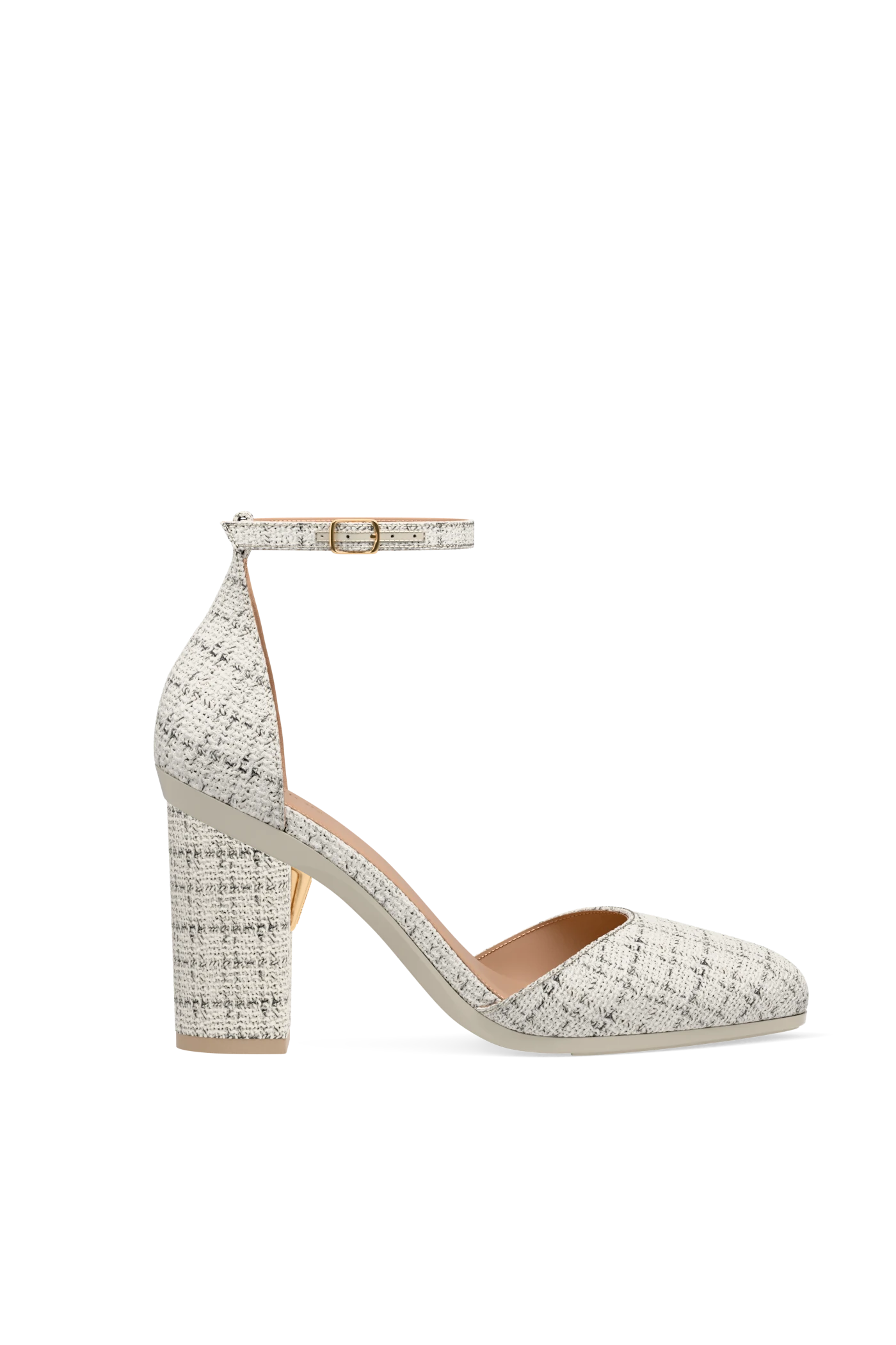Block Heel Kit 4 Bone Tweed