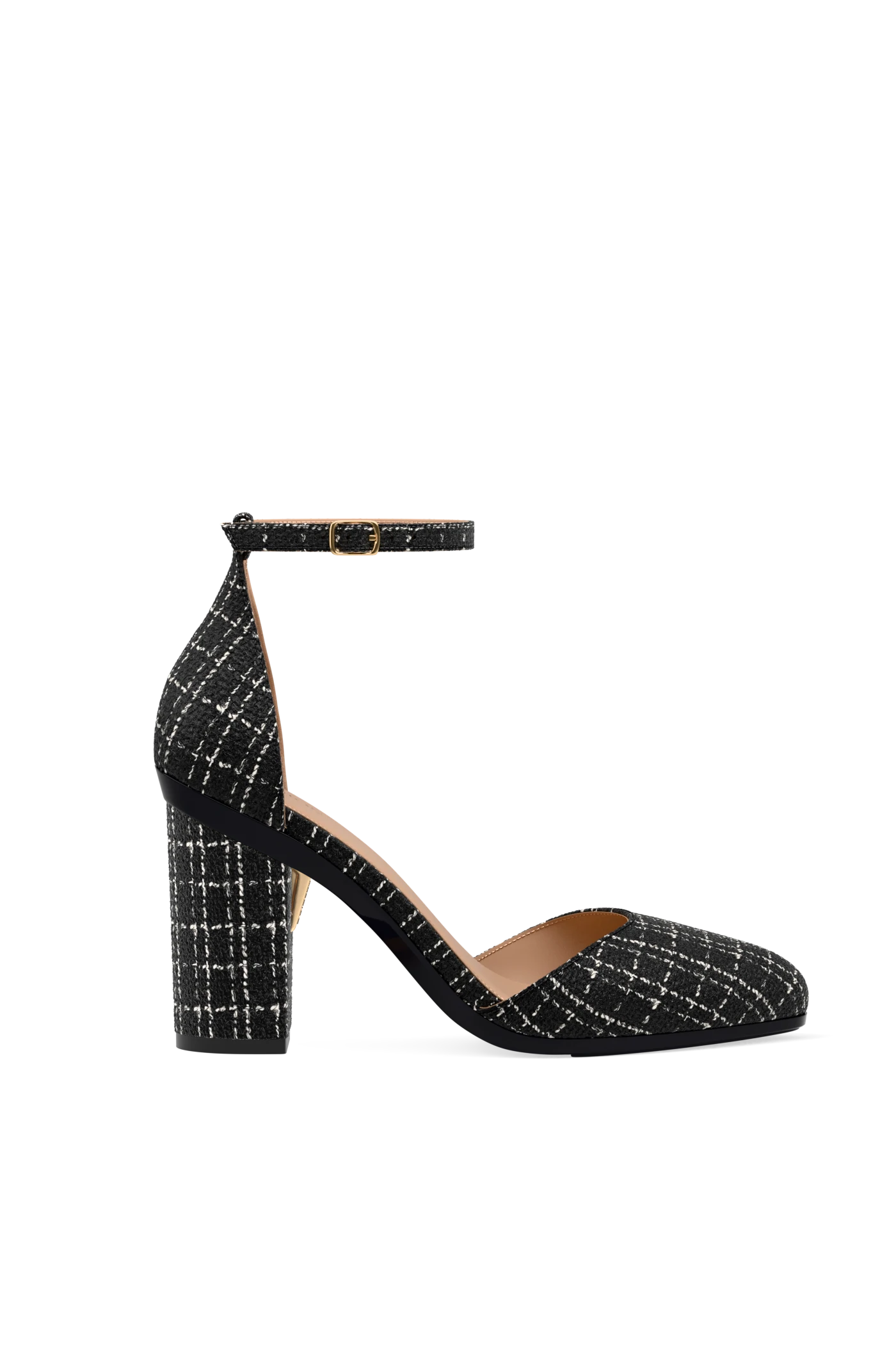 Block Heel Kit 4 Coal Tweed