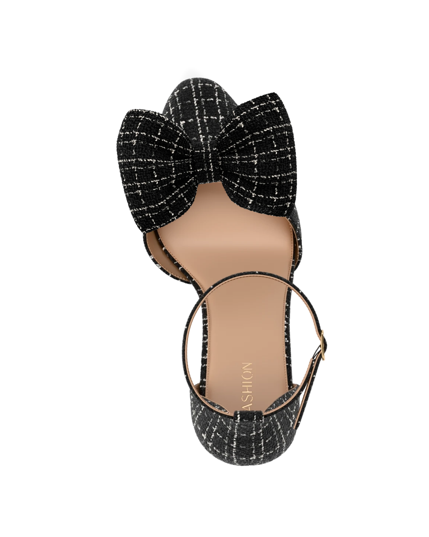 Coal Black Tweed Bow