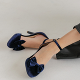 Bow Clip Forest Velvet