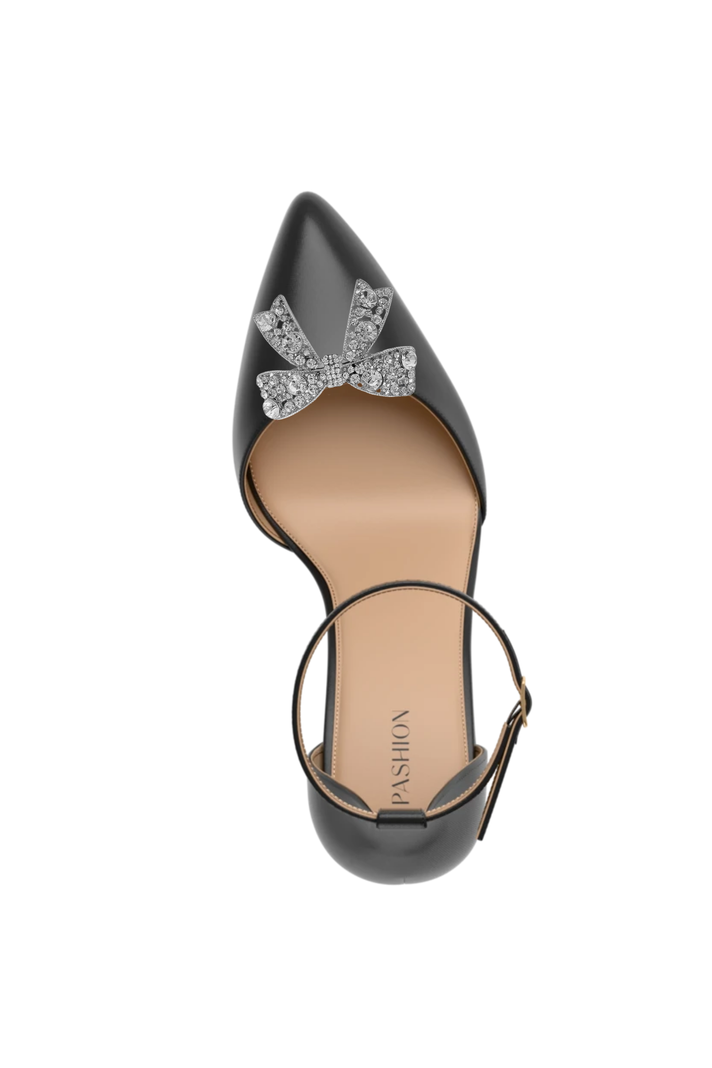 Rhinestone Bow Toe Clip