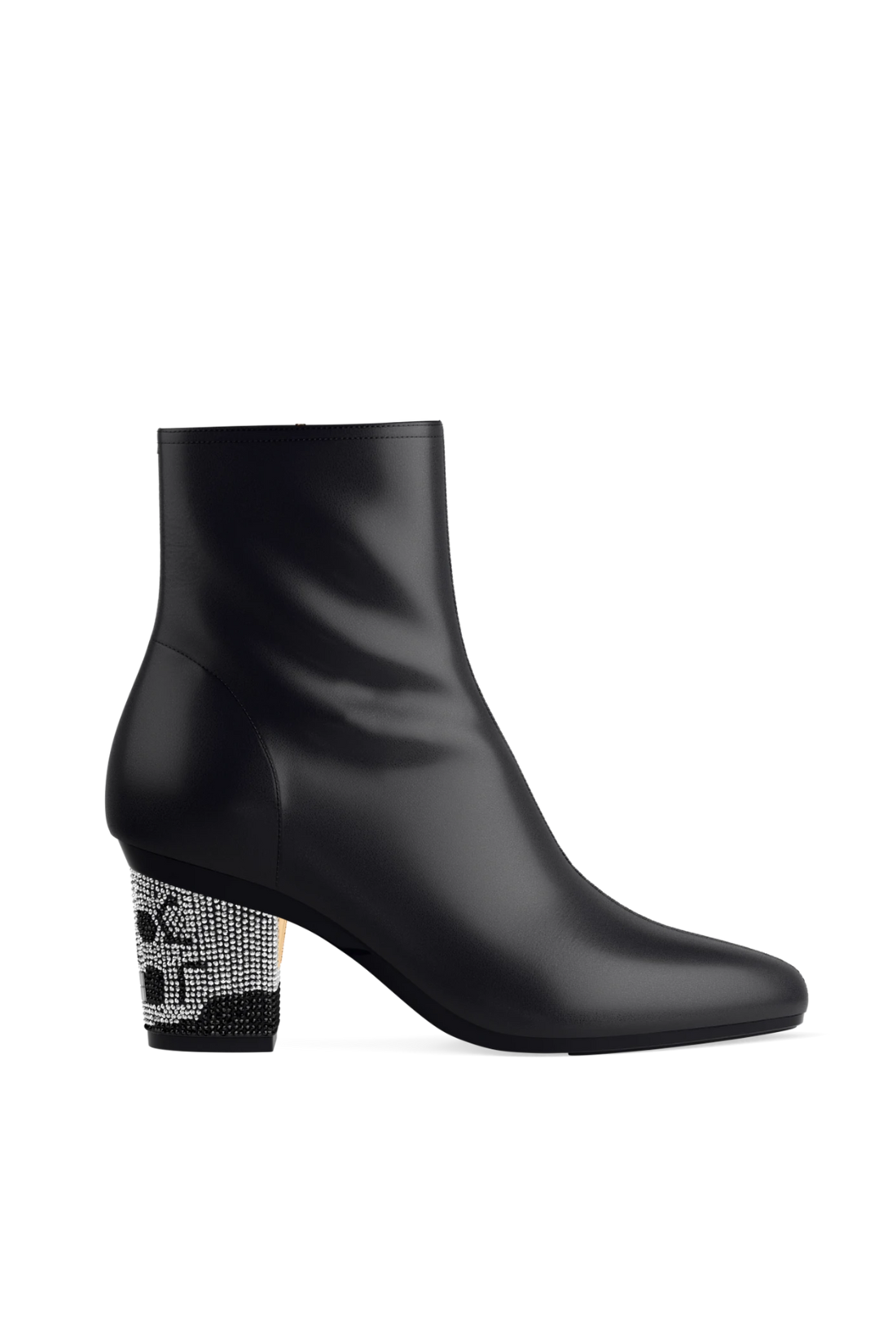 Block Heel Kit 3 Skull Rhinestone