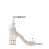 Bone Tweed Ankle Strap