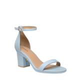 Haley Sandal - Baby Blue Leather 3 Block