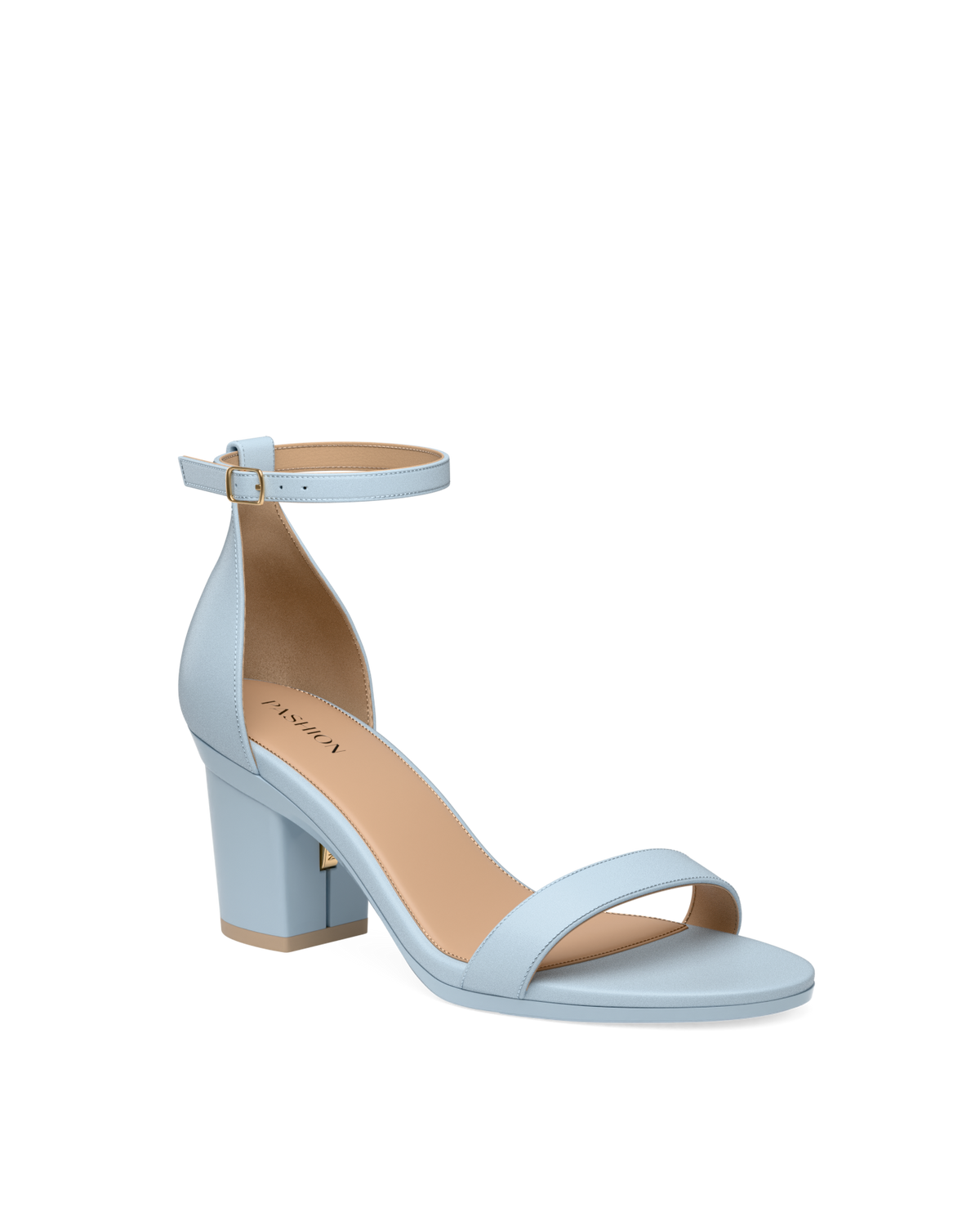 The Pashionista - Baby Blue Leather 3 Block