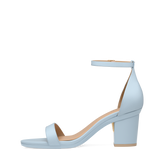 Haley Sandal - Baby Blue Leather 3 Block