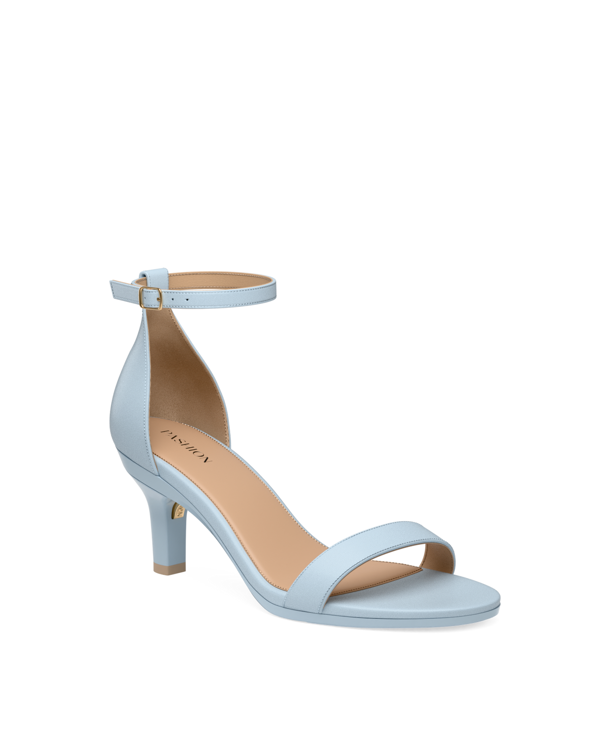 The Pashionista - Baby Blue Leather 3 Stiletto