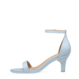 Haley Sandal - Baby Blue Leather 3 Stiletto