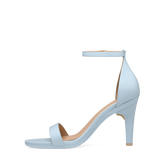 Haley Sandal - Baby Blue Leather 4 Stiletto