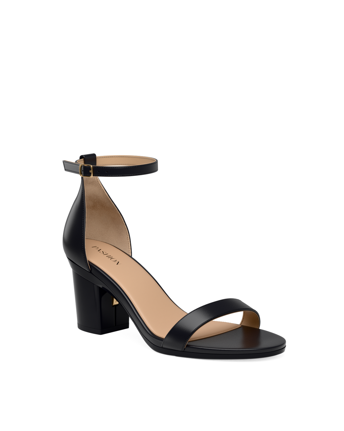 The Pashionista - Coal Black Leather + Block Heel Kit 3 Coal Black