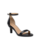 Haley Sandal - Coal Black Leather + Stiletto Heel Kit 3 Coal Black