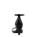 Haley Sandal - Coal Black Leather + Stiletto Heel Kit 3 Coal Black