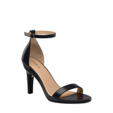 Haley Sandal - Coal Black Leather + Stiletto Heel Kit 4 Coal Black