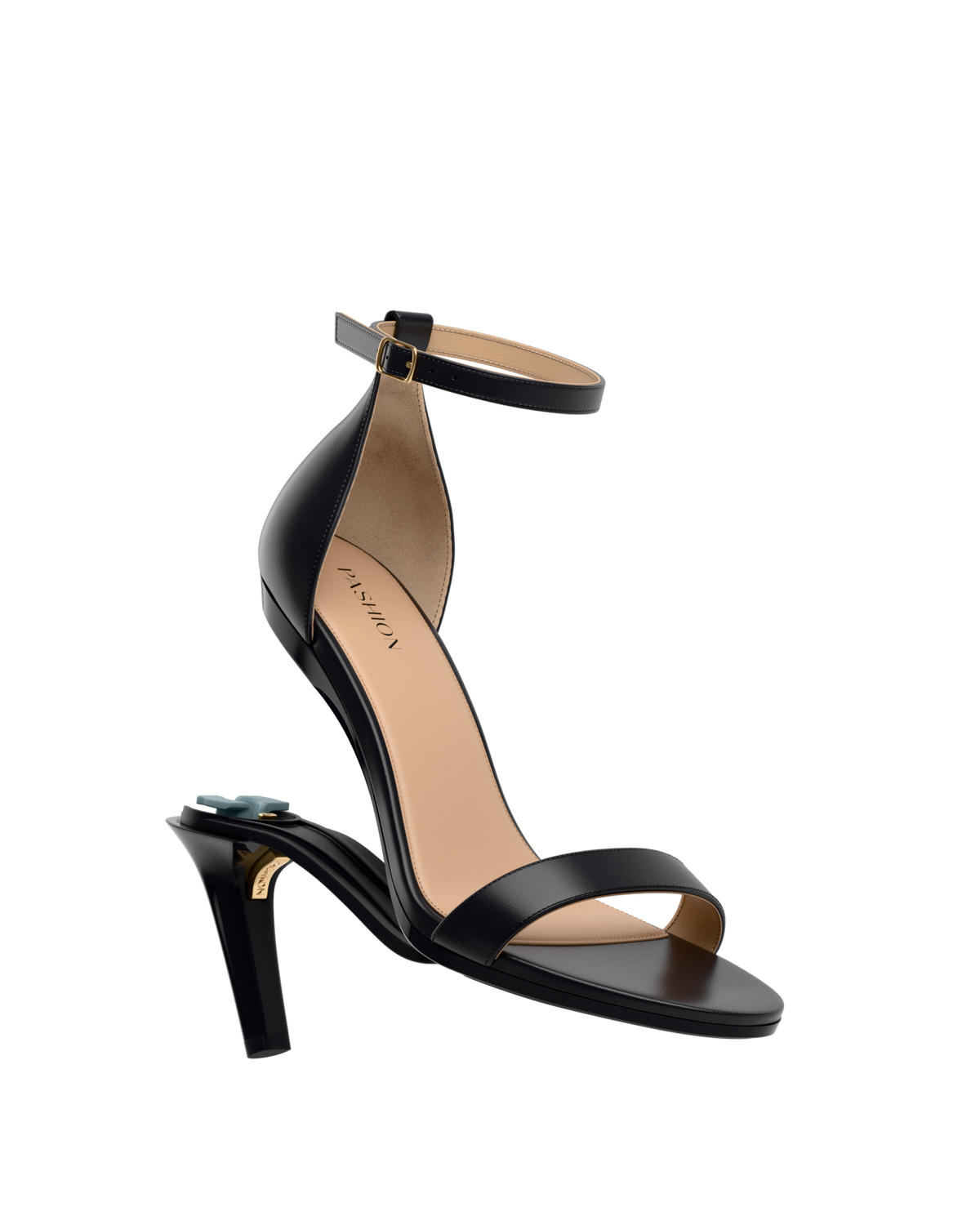 The Pashionista - Coal Black Leather + Stiletto Heel Kit 4 Coal Black