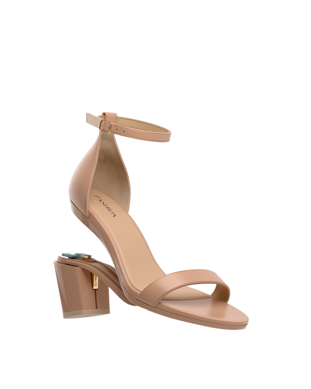 The Pashionista - Latte Leather 3 Block