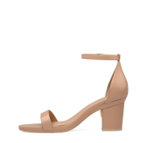 Haley Sandal - Latte Leather 3 Block