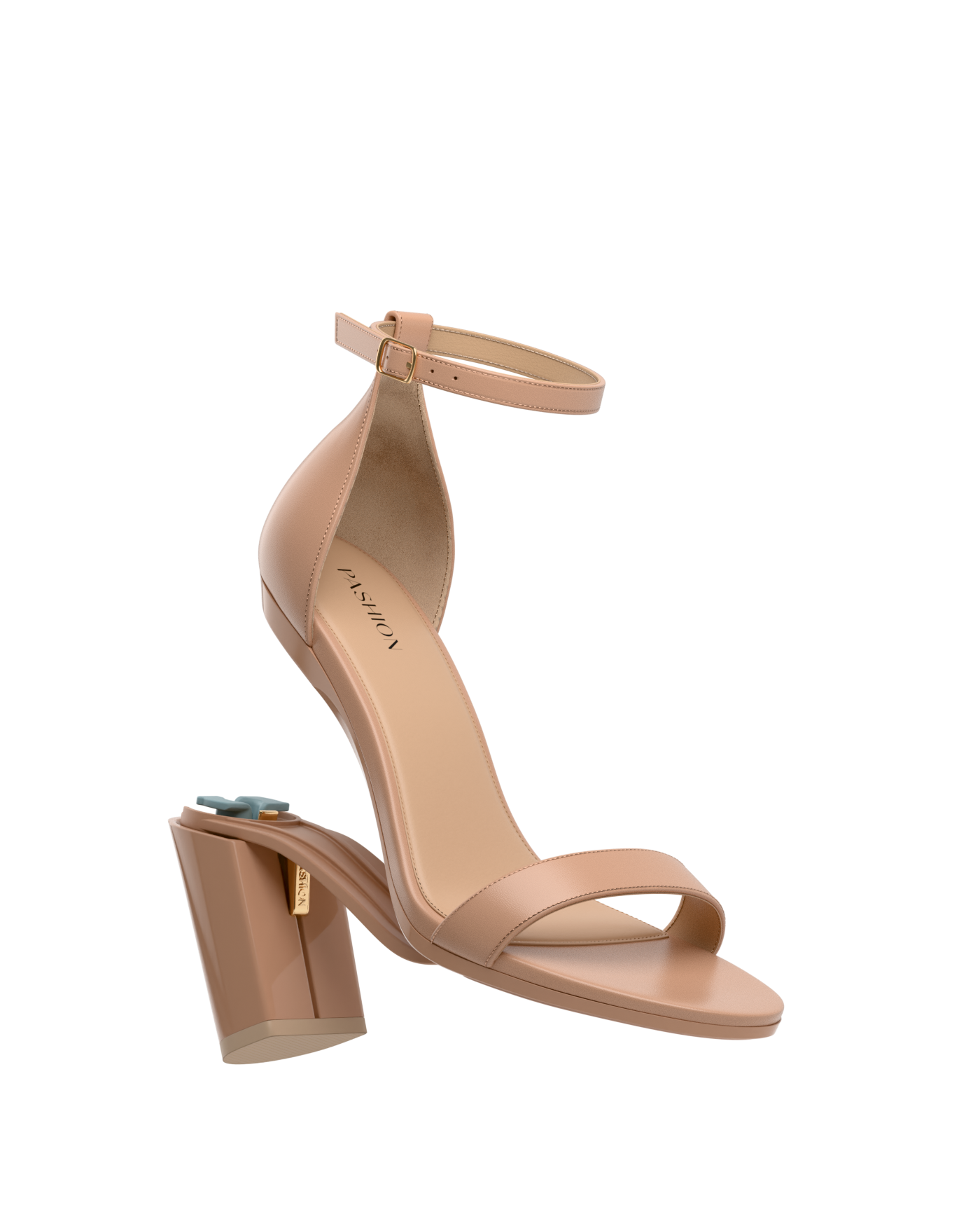Haley Sandal - Latte Leather 4 Block