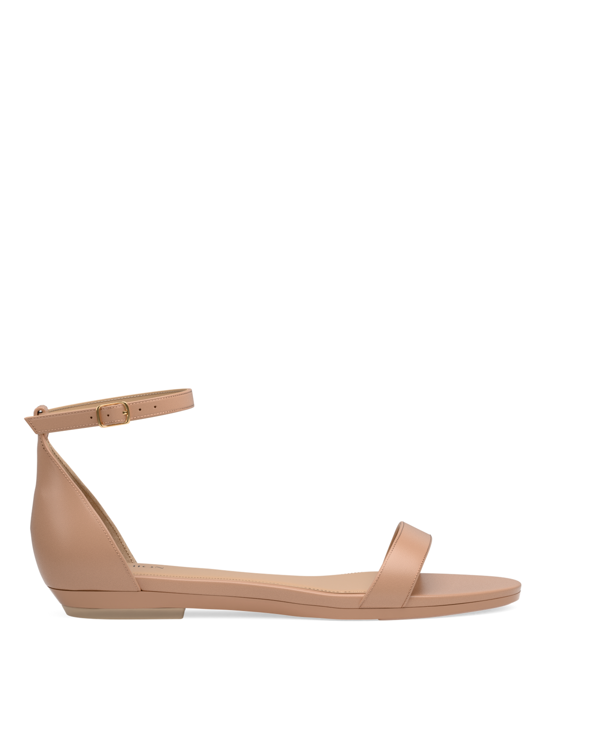 The Pashionista - Latte Leather Flat