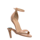 Haley Sandal - Latte Leather 4 Stiletto