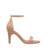 Haley Sandal - Latte Leather 4 Stiletto