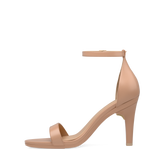 Haley Sandal - Latte Leather 4 Stiletto