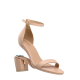 Haley Sandal - Sand Leather + Block Heel Kit 3 Sand