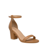 Haley Sandal - Whiskey Leather 3 Block - FINAL SALE