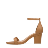 Haley Sandal - Whiskey Leather 3 Block - FINAL SALE