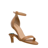 Haley Sandal - Whiskey Leather 3 Stiletto - FINAL SALE