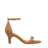 Haley Sandal - Whiskey Leather 3 Stiletto - FINAL SALE
