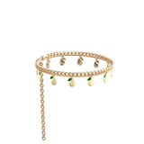 Gold Pear Charm Ankle Chain