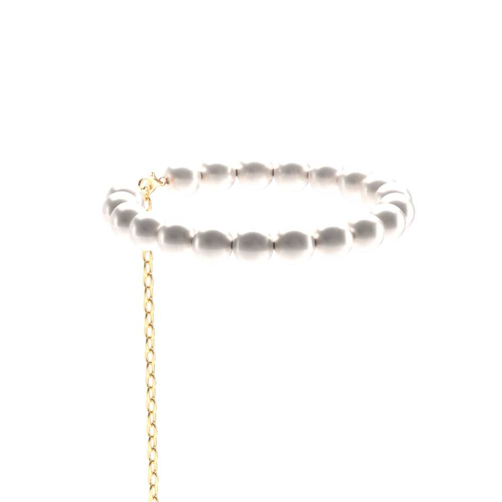 Pearl Chain Ankle Strap