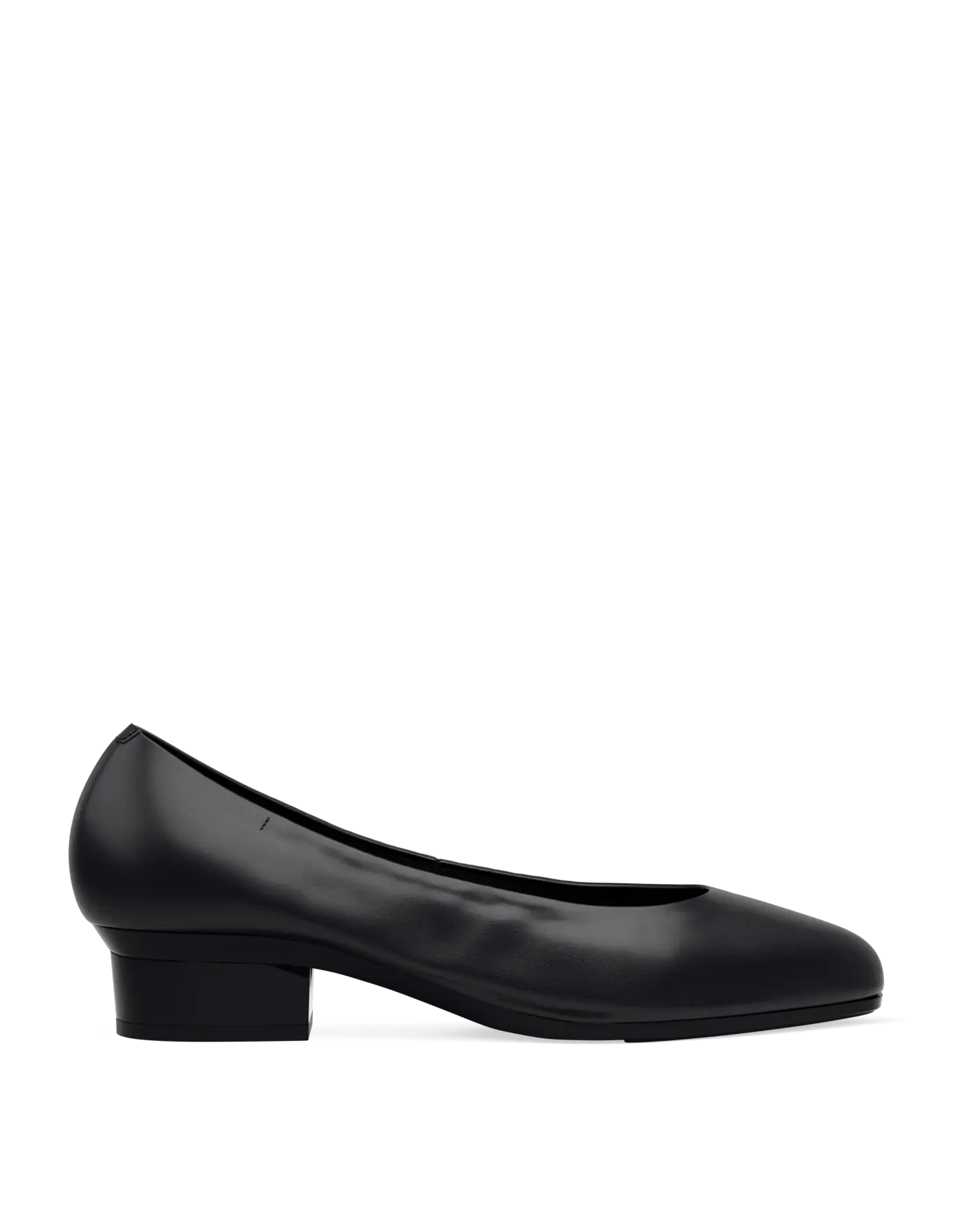 Phoebe Pump - Coal Black Leather