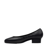 Phoebe Pump - Coal Black Leather